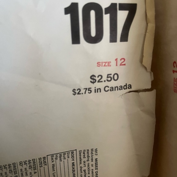 Vogue’s Vintage Basic Design Dress Sewing Pattern 1017 Size 12 Maxi Short Uncut - Picture 7 of 10